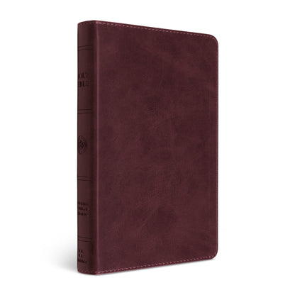 ESV Large Print Thinline Bible, Red Letter, TruTone®, Mahogany