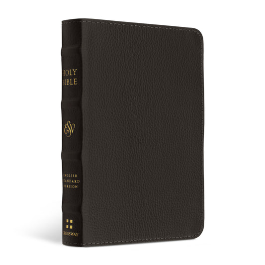ESV Compact Bible, Buffalo Leather, Deep Brown