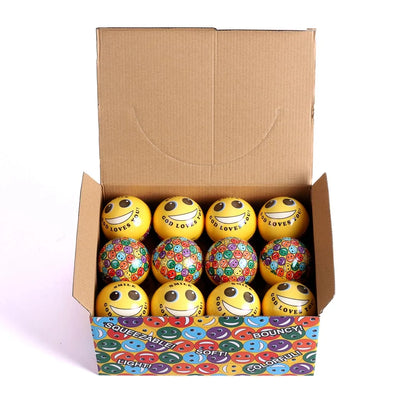 Soft Bouncy Balls: Smile Jesus Loves You pack of 24