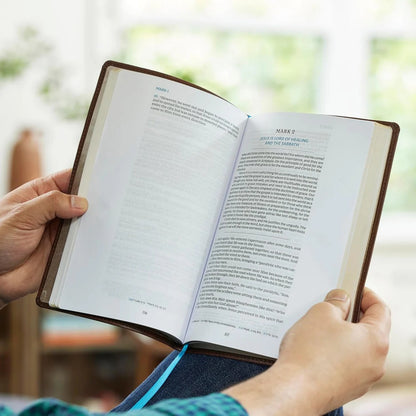 Spurgeon and the Gospels: The Gospels with Devotions from Charles Spurgeon (NKJV, Brown) - The Christian Gift Company