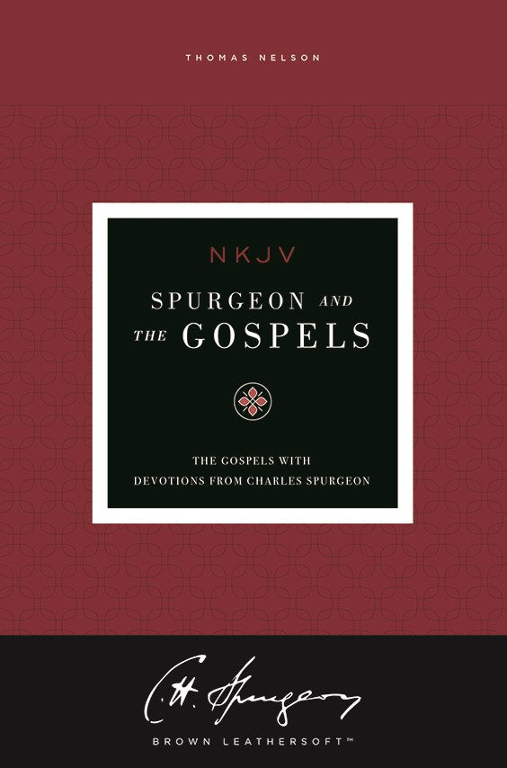 Spurgeon and the Gospels: The Gospels with Devotions from Charles Spurgeon (NKJV, Brown) - The Christian Gift Company