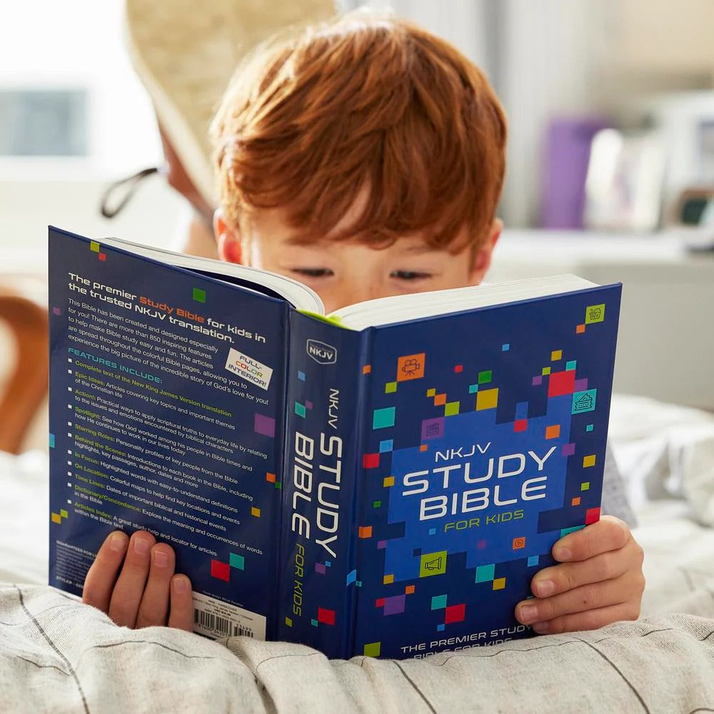 NKJV, Study Bible for Kids - The Christian Gift Company