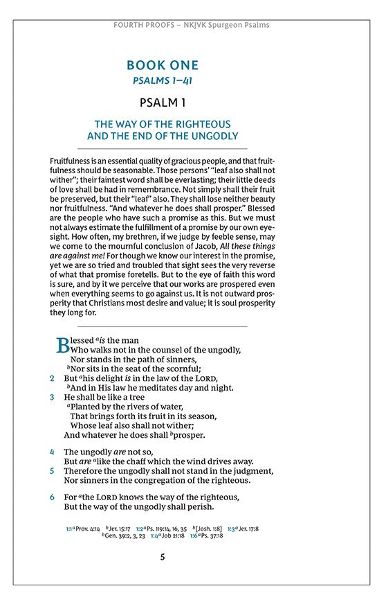 Spurgeon and the Psalms: The Book of Psalms with Devotions from Charles Spurgeon (NKJV, Brown) - The Christian Gift Company