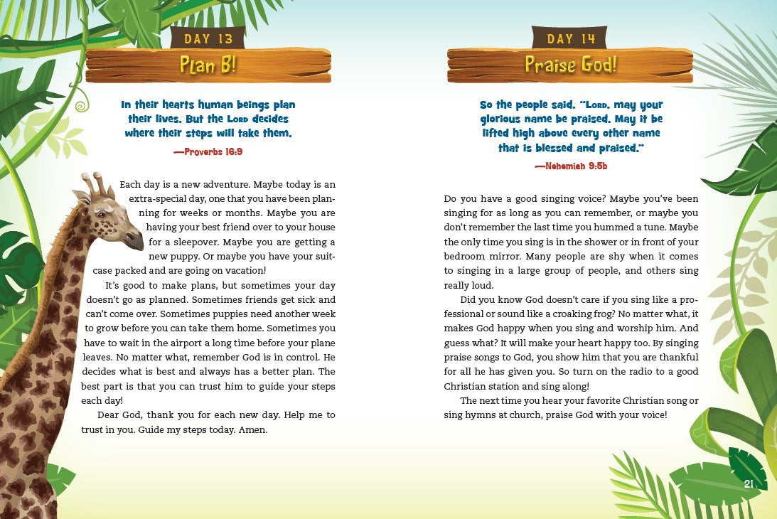 Adventure Bible Daily Devotional for Kids - The Christian Gift Company