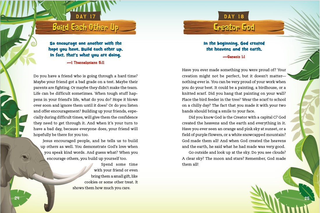 Adventure Bible Daily Devotional for Kids - The Christian Gift Company
