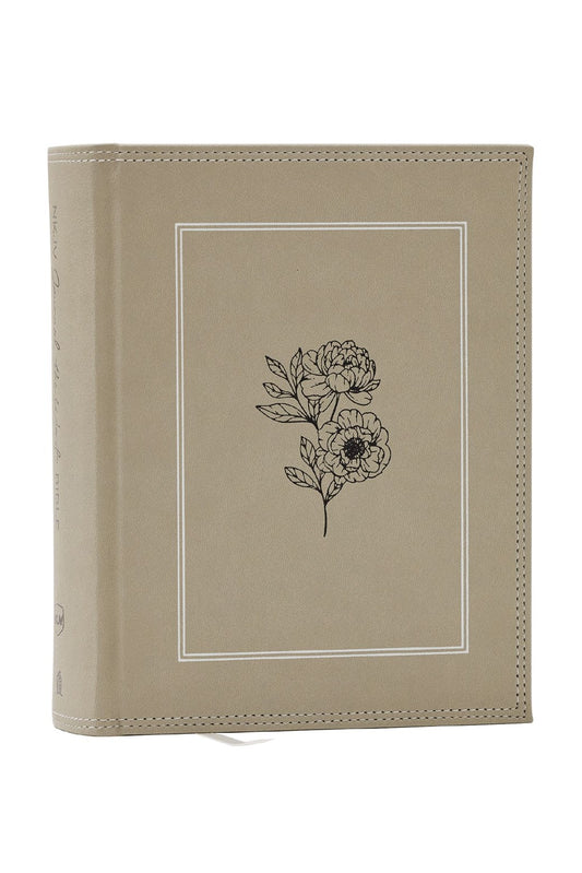 NKJV Journal the Word Bible -Large Print (Stone) - The Christian Gift Company