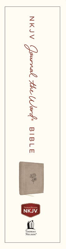 NKJV Journal the Word Bible -Large Print (Stone) - The Christian Gift Company