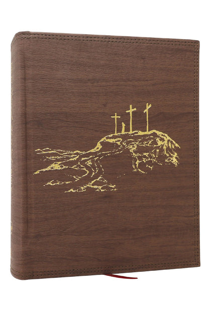NKJV Journal the Word Reference Bible (Brown Leathersoft, Comfort Print) - The Christian Gift Company