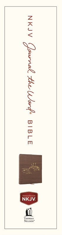 NKJV Journal the Word Reference Bible (Brown Leathersoft, Comfort Print) - The Christian Gift Company