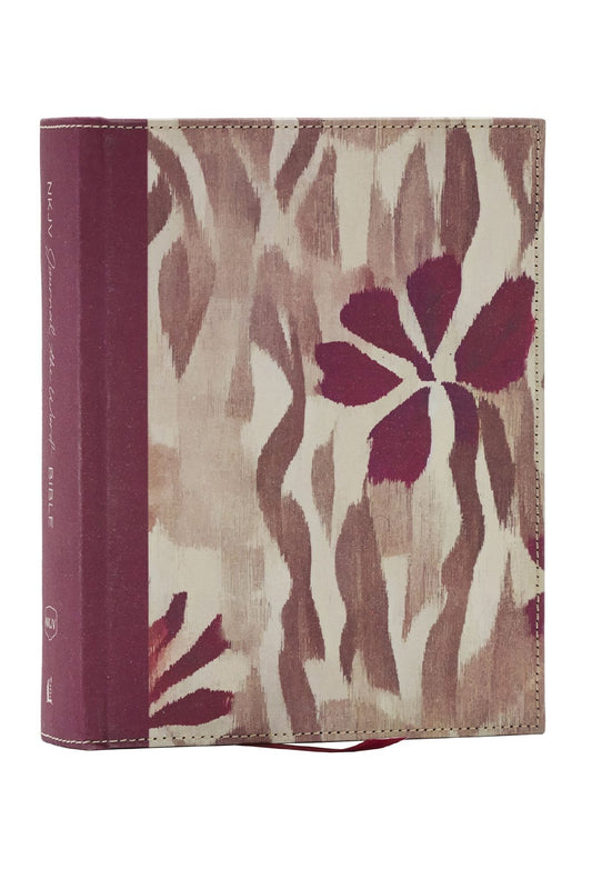 NKJV Journal the Word Reference Bible (Cloth over board, Comfort Print) - The Christian Gift Company