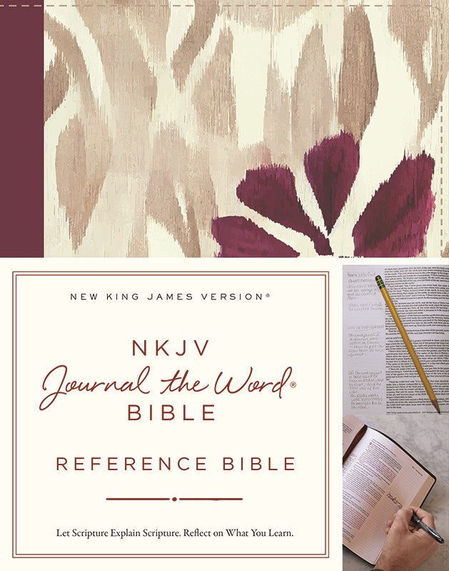 NKJV Journal the Word Reference Bible (Cloth over board, Comfort Print) - The Christian Gift Company