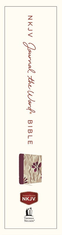 NKJV Journal the Word Reference Bible (Cloth over board, Comfort Print) - The Christian Gift Company