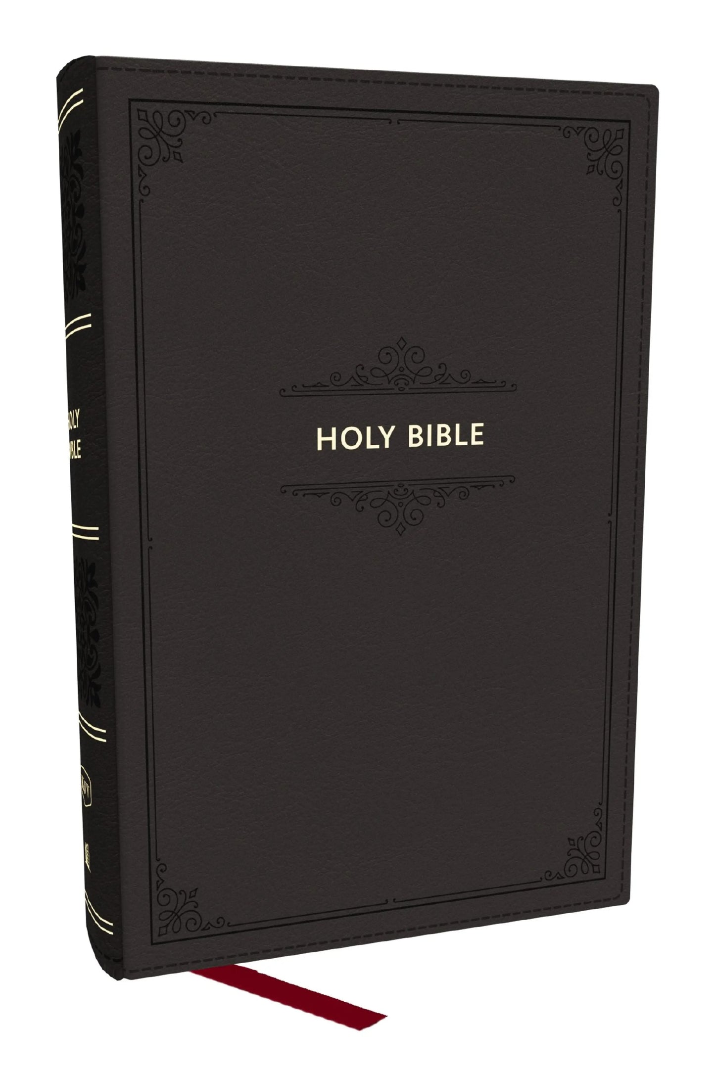KJV Personal Size Large Print End-of-Verse Reference Bible - Black Leathersoft, Thumb Indexed