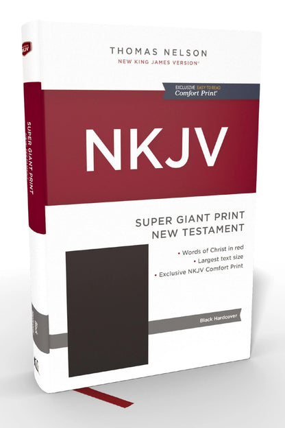 NKJV Super Giant Print New Testament - Black Hardcover