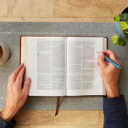 NKJV Foundation Study Bible - Brown Leathersoft
