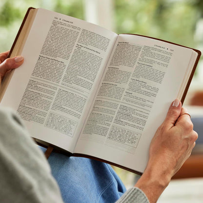 NKJV Foundation Study Bible - Brown Leathersoft