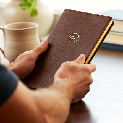 NKJV Spurgeon and the Church, Acts - Revelation - Brown Leathersoft
