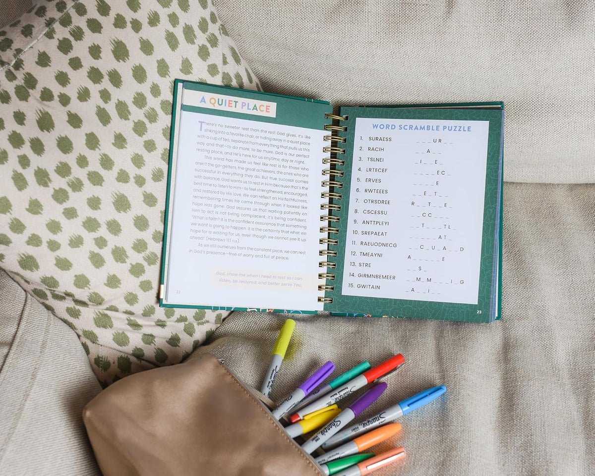 Celebrate God's Goodness: Devotional Word Scramble Book