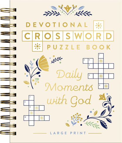 Daily Moments with God: Devotional Crossword Puzzle Book