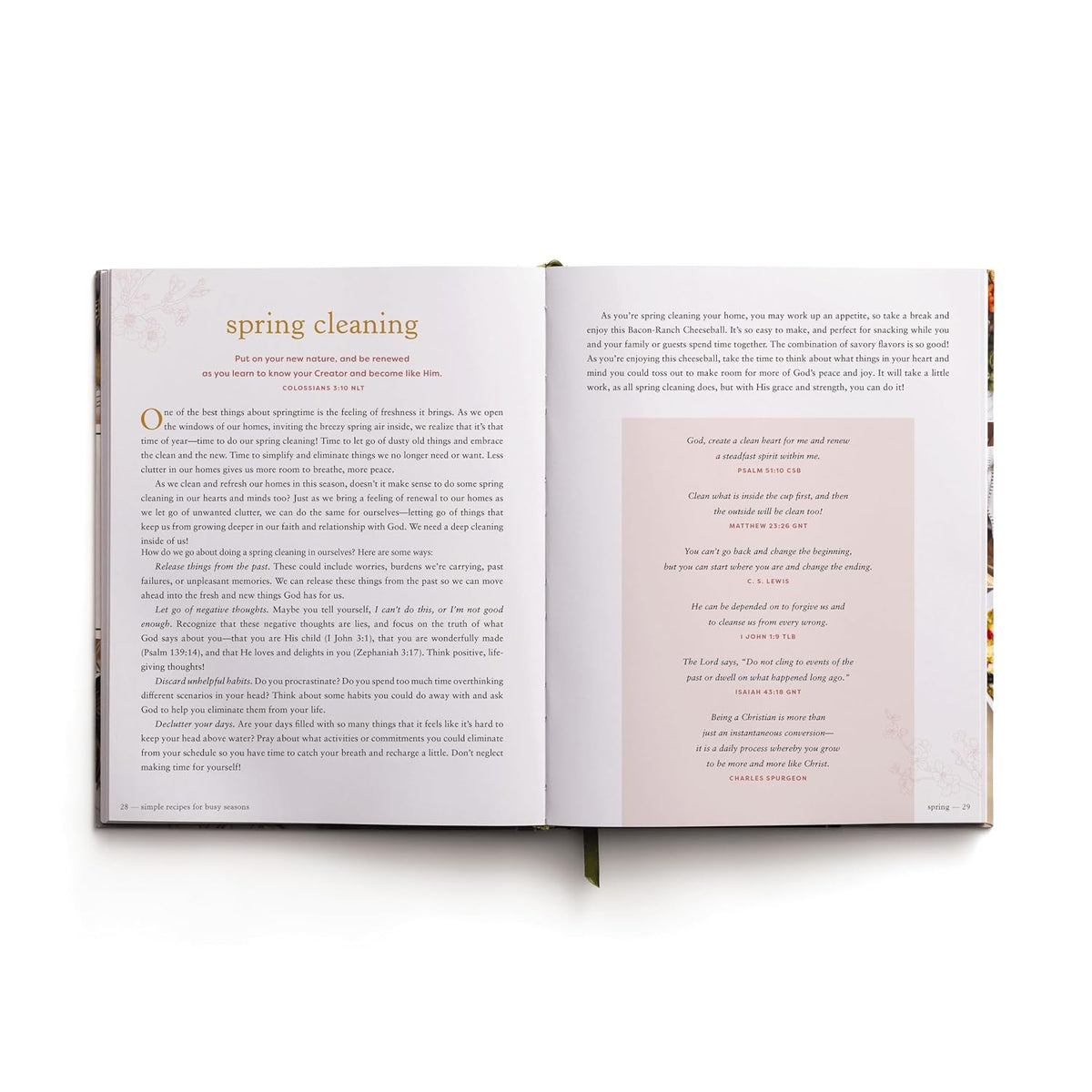 Simple Recipes for Busy Seasons: Devotional Cookbook