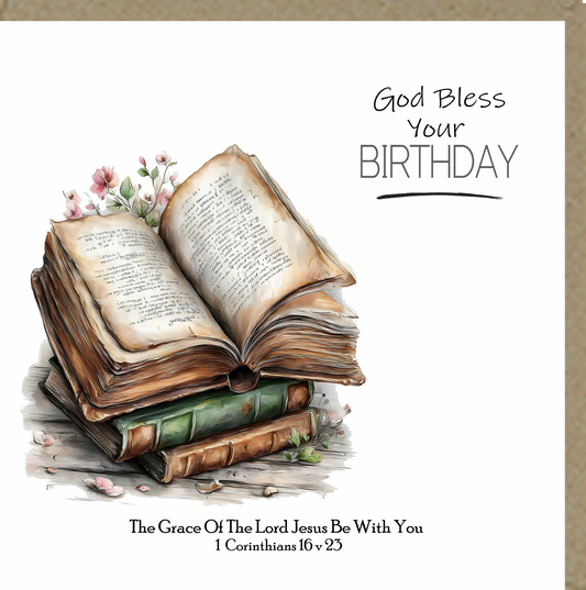 God Bless Your Birthday Card