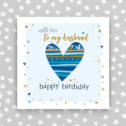 With love to my Husband - Happy Birthday - The Christian Gift Company