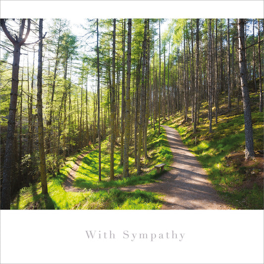 Sympathy Card - Woodland Paths - The Christian Gift Company