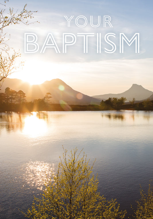 Baptism Card - Scottish Lake - The Christian Gift Company