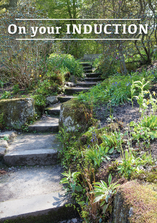 Induction Card - Garden Steps - The Christian Gift Company