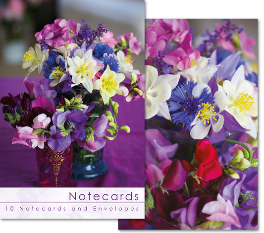 Notecard Wallet - Sweet Peas (10 cards)