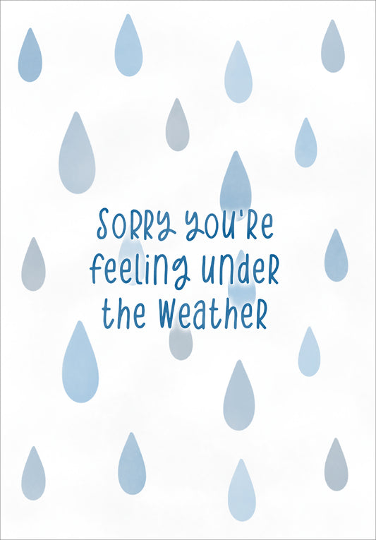 Get Well Soon Card - Under The Weather - The Christian Gift Company