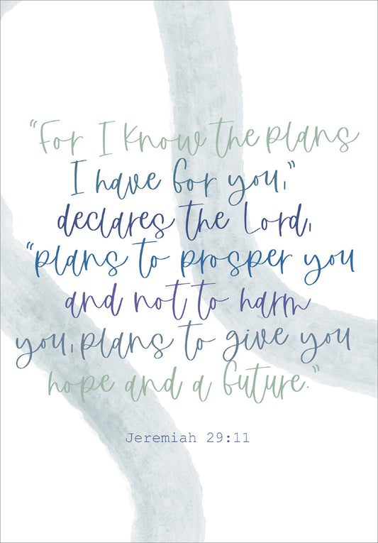 Thinking of You Card - I Know The Plans - The Christian Gift Company