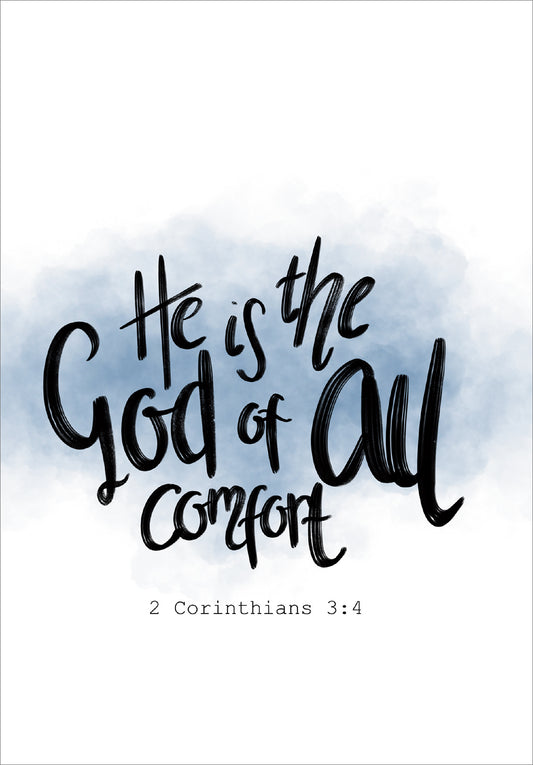 Sympathy Card - God Of All Comfort - The Christian Gift Company