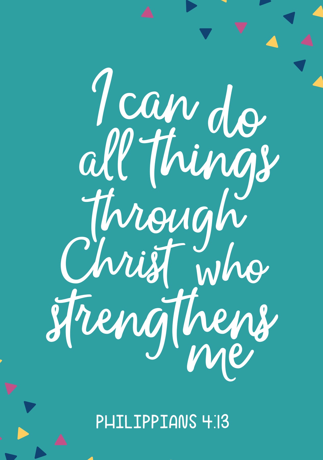 Praying For You Card - I Can Do All Things - The Christian Gift Company
