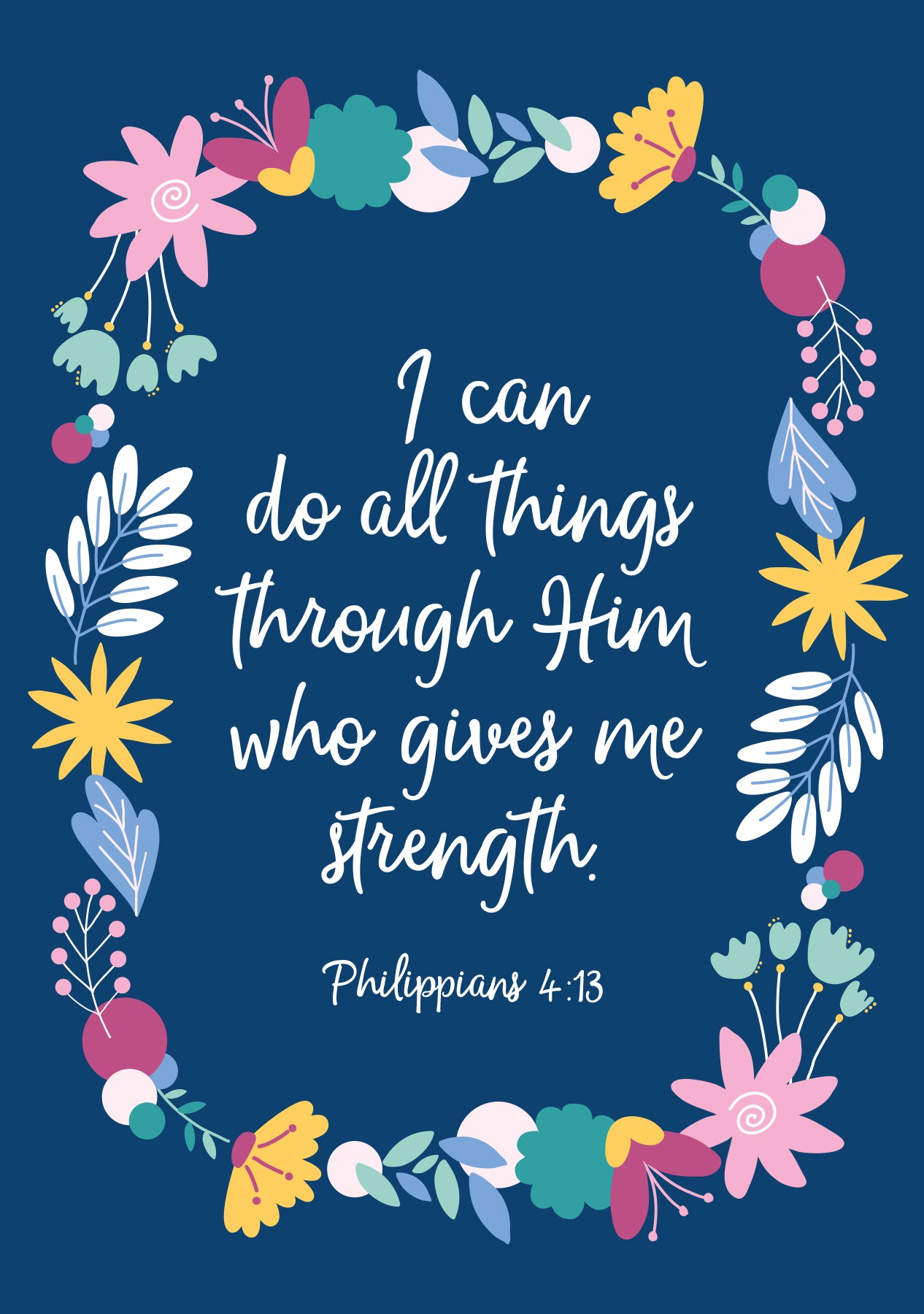 Encouragement Card - I Can Do All Things - The Christian Gift Company