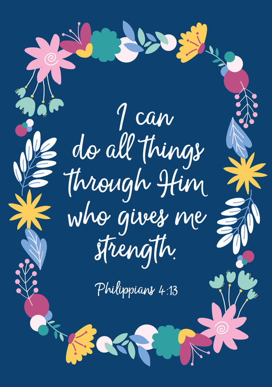 Encouragement Card - I Can Do All Things - The Christian Gift Company