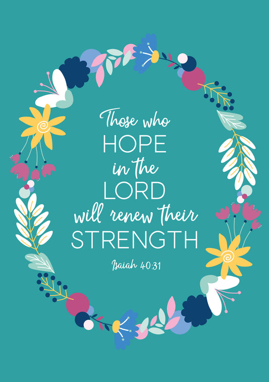 Encouragement Card - Renewed Strength - The Christian Gift Company
