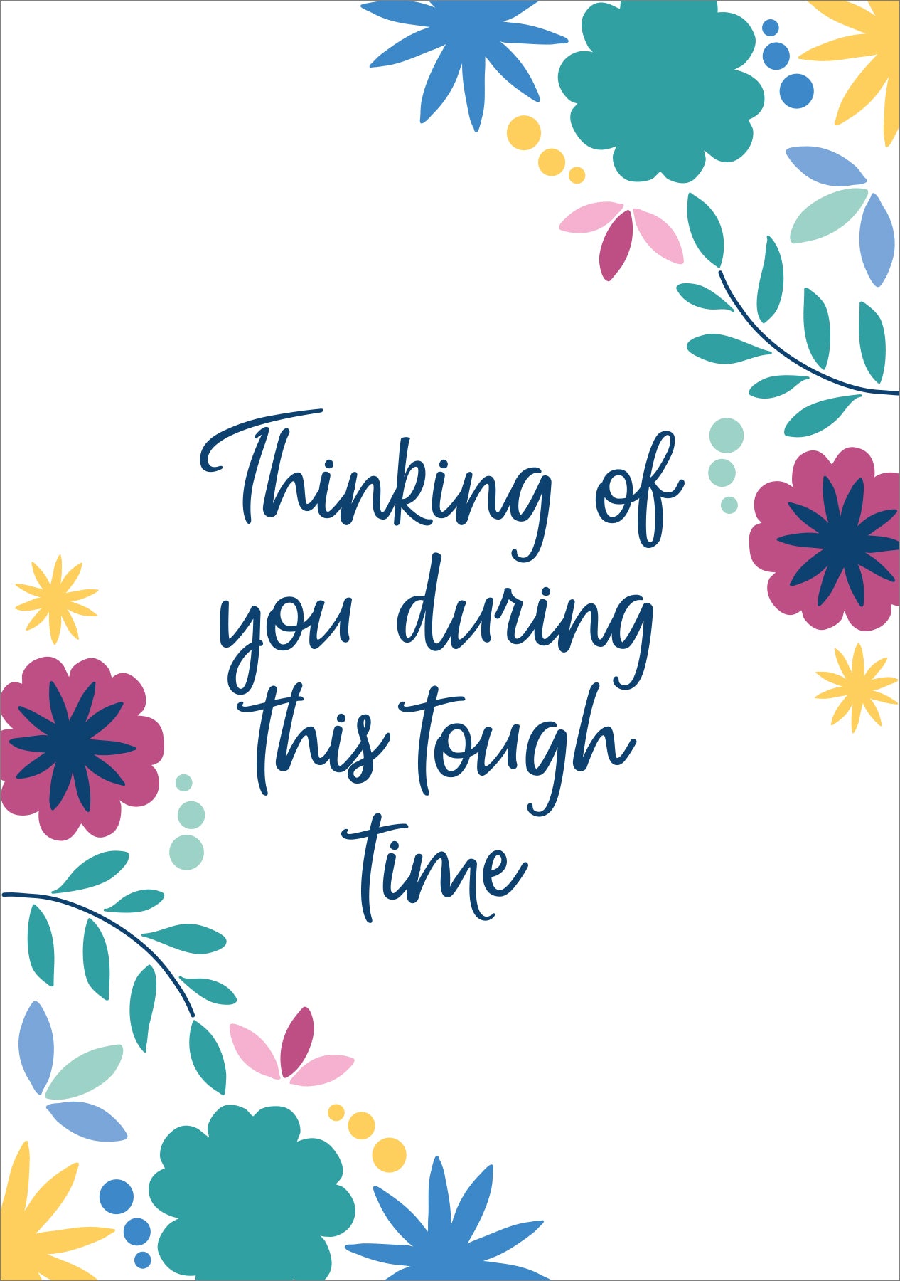 Thinking Of You Card - Tough Time - The Christian Gift Company