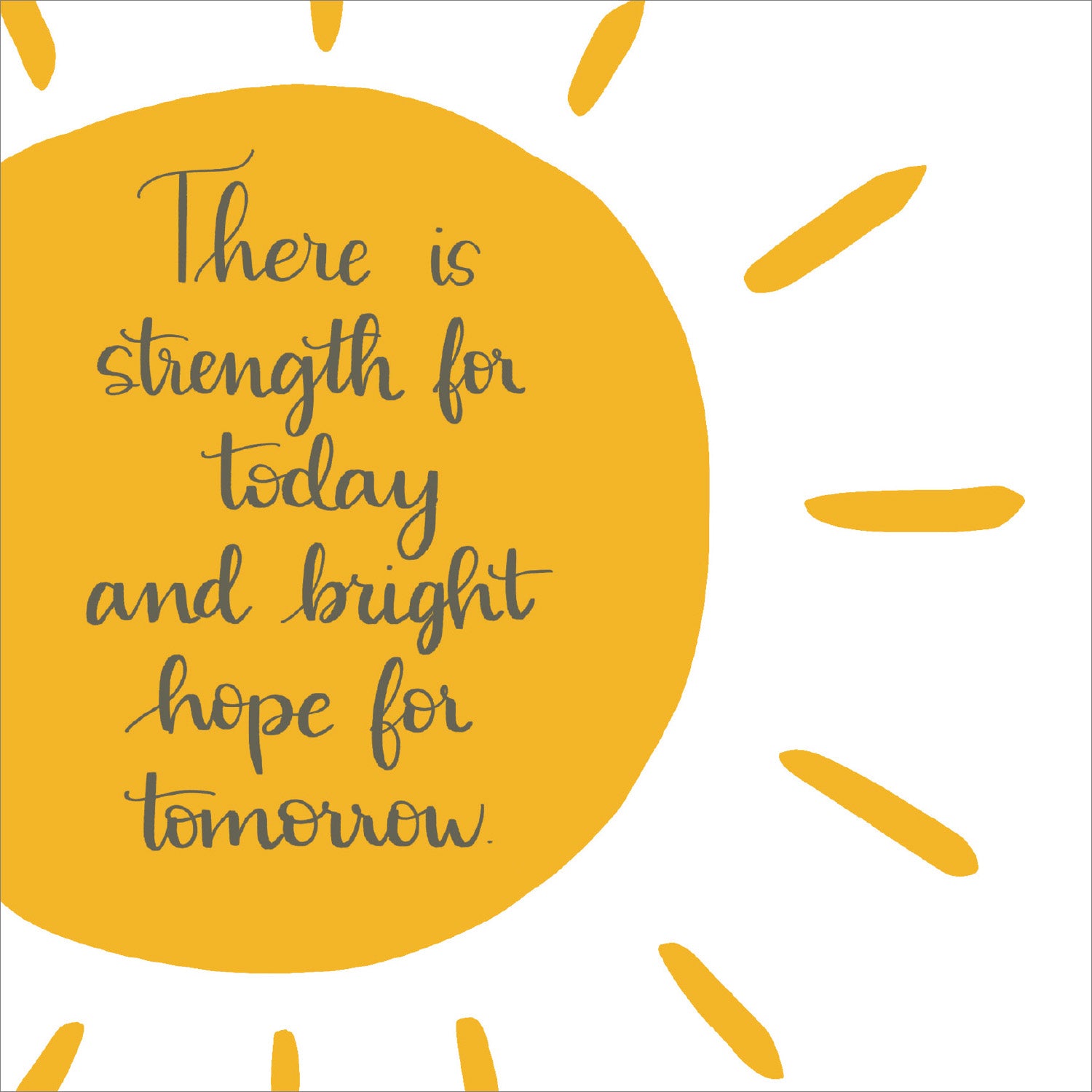 Encouragement Card - Strength For Today - The Christian Gift Company