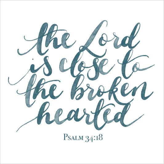 Sympathy Card - The Lord Is Close - The Christian Gift Company