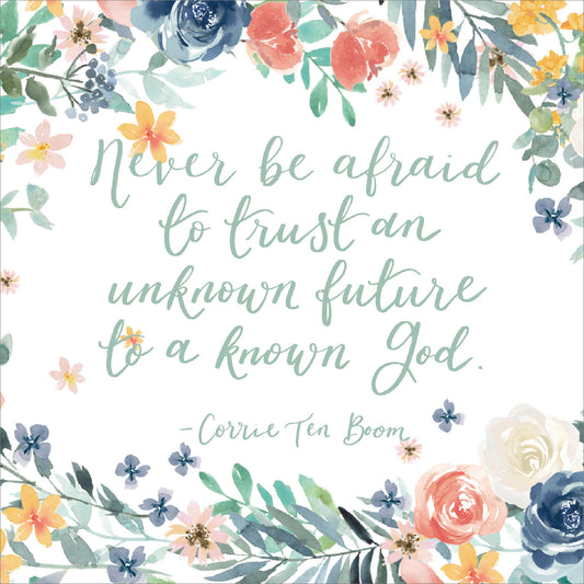 Thinking Of You Card - Never Be Afraid - The Christian Gift Company