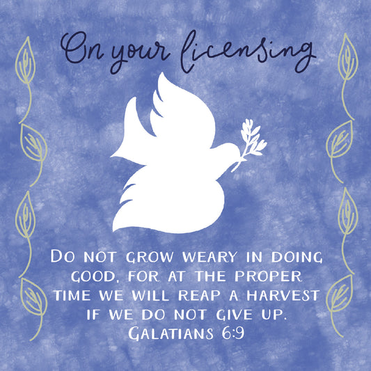 Licensing Card - Dove - The Christian Gift Company