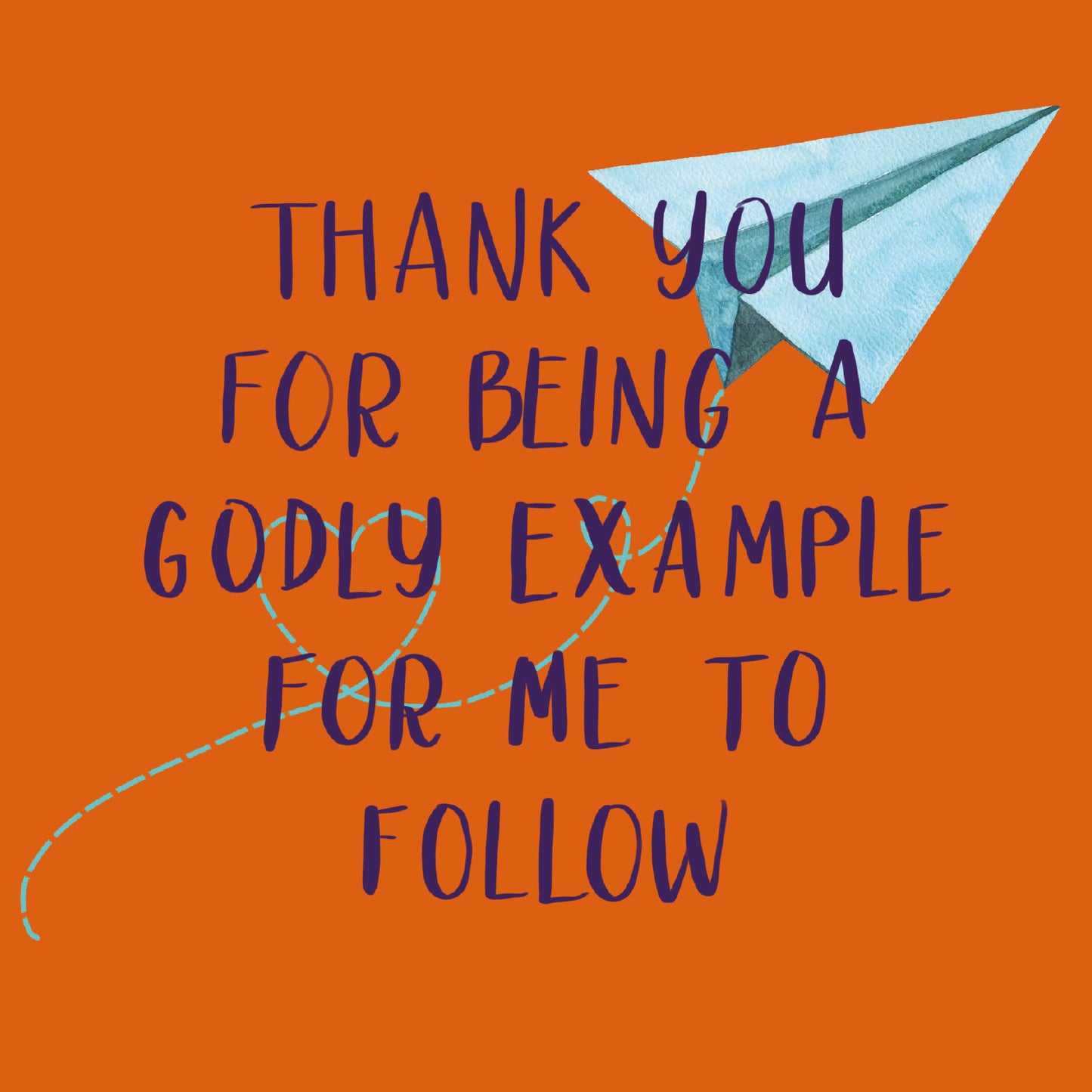 Thank You Card - A Godly Example - The Christian Gift Company