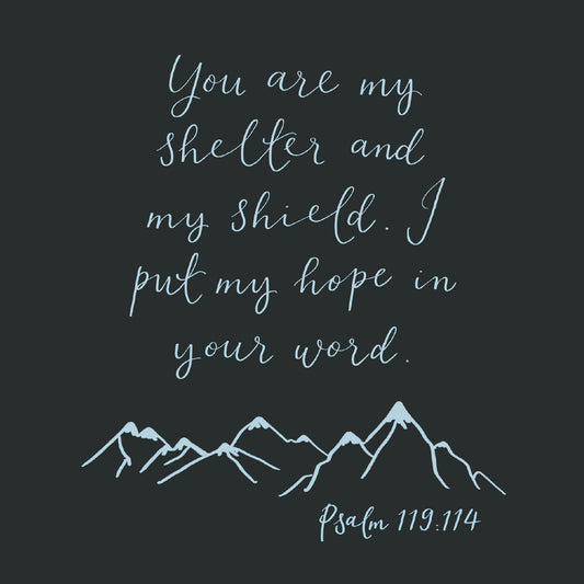 Sympathy Card - Shelter And Shield - The Christian Gift Company
