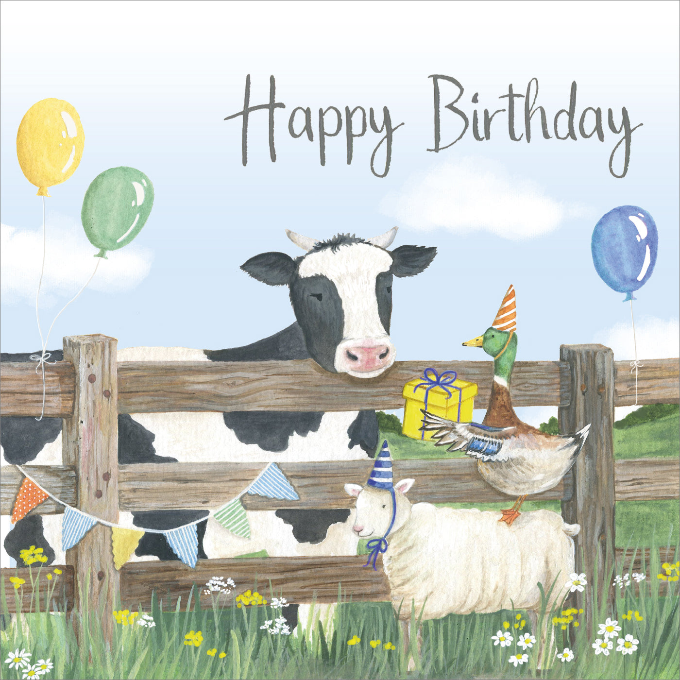 Birthday Card - Cow