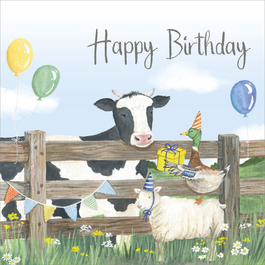 Birthday Card - Cow