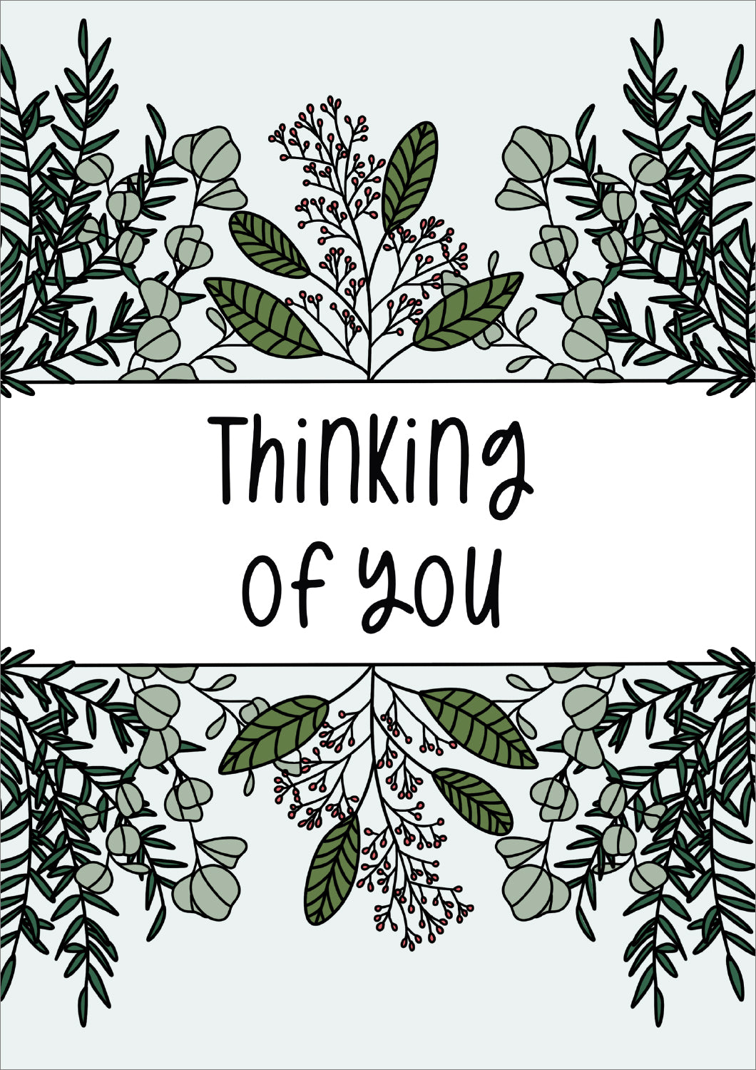 Thinking of You Card - Foliage