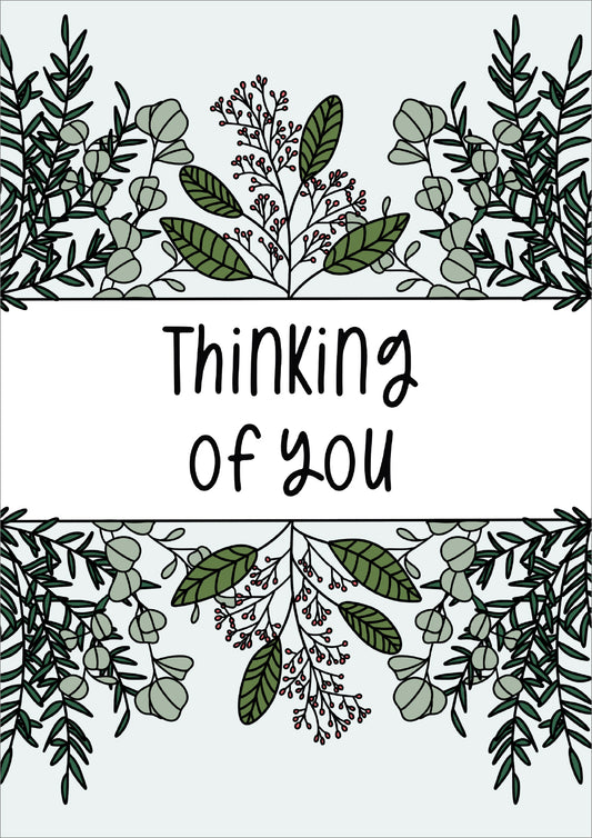Thinking of You Card - Foliage