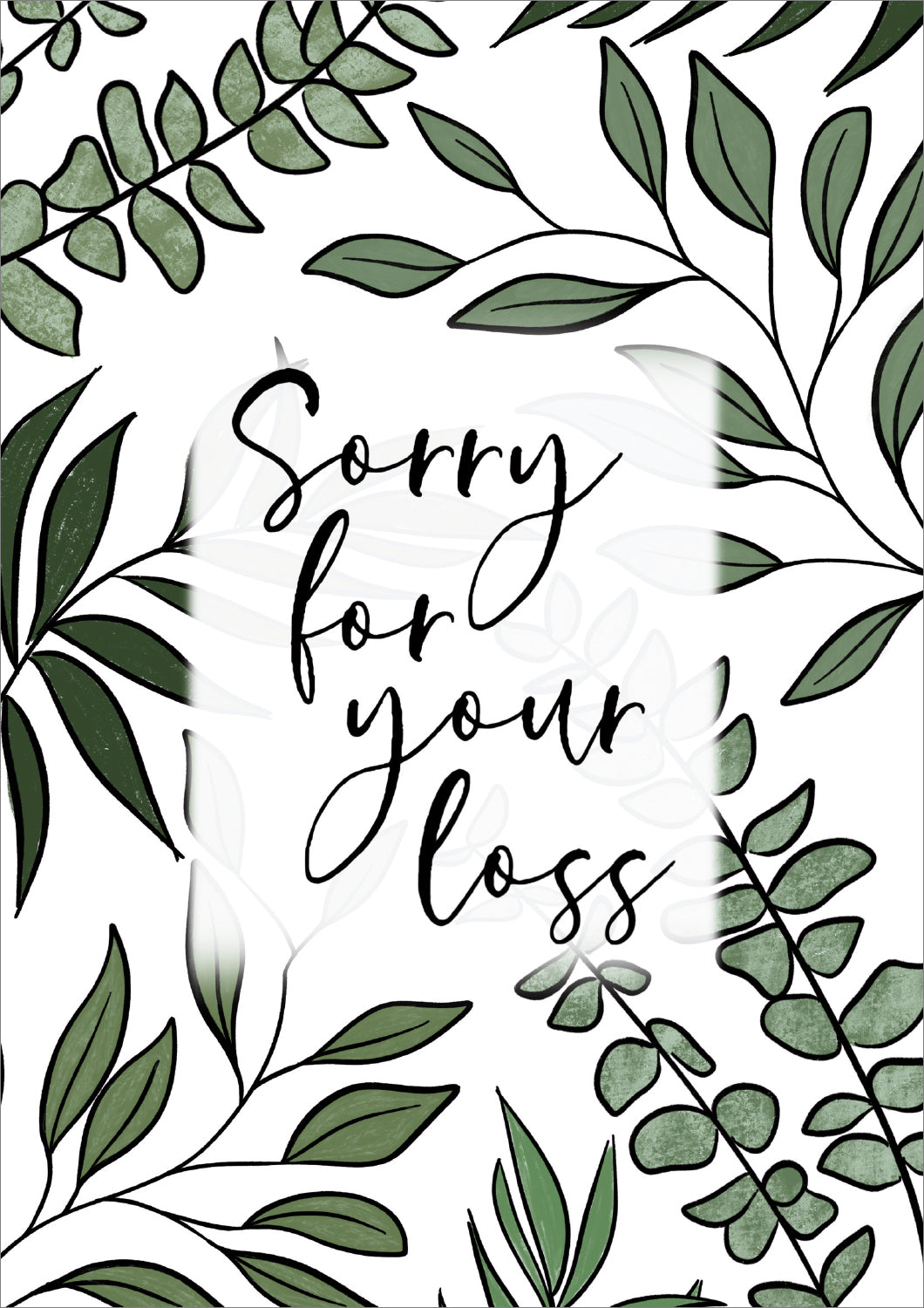 Sympathy Card - Sorry For Your Loss