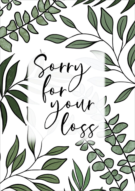 Sympathy Card - Sorry For Your Loss